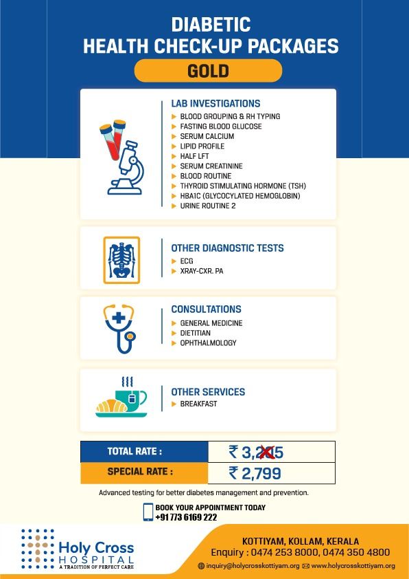 Diabetic Health Check-up Package – Gold