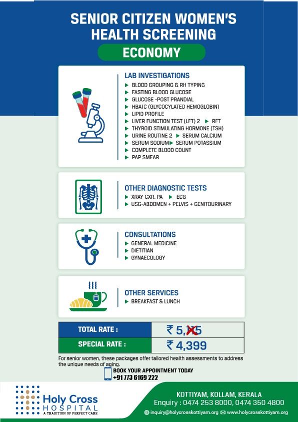 Senior Citizen Women’s Health Screening – Economy