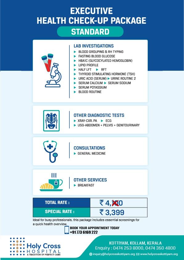 Executive Health Check-up Package – Standard