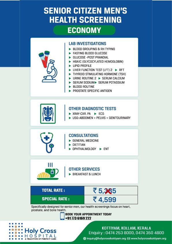 Senior Citizen Men’s Health Screening – Economy