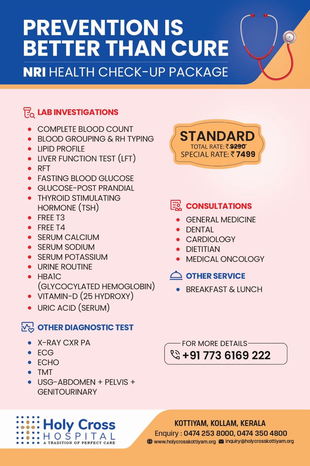 NRI Health Check-up Package – Standard